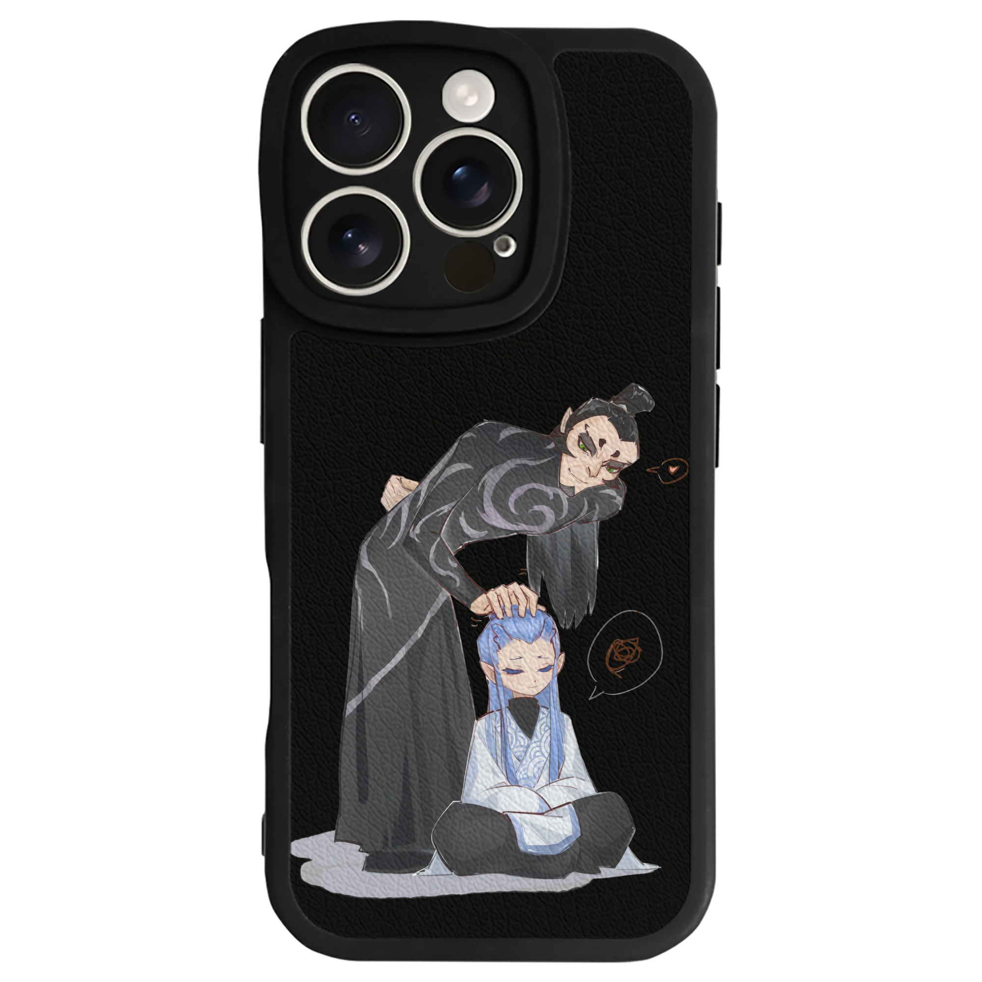 （画像用） Ne Zha 2 ナタ 魔童の大暴れ 【iPhone 16シリーズ対応】シリコンスマホケース（レザー調） 材質：シリコン